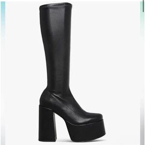 Steve Madden Cray Black Platform Boots
